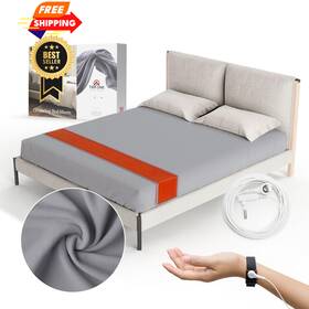 Tier One Home 789232274495 Fitted Grounding Sheets For Earthing 5% Silver King Gray