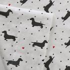 Tn20-0095 Comfort Classics Dachshund Warm Soft King Flannel Sheet Set Winter