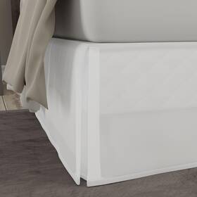 Toh25014whit04 Todays Home Classic Tailored Microfiber 14 Inch Drop Length Bed King White