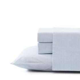 Tommy Bahama 445008663636 Ala Moana Stripe 4-piece Blue Percale Cotton King Sheet Set