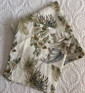 25x41ftftbeige Tommy Bahama 78948 Two King Sham Tropical Palm Floral Gold Green Gray