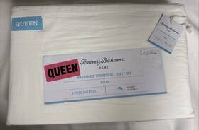 Tommy Bahama 883893853744 Home Washed Cotton Percale Bed Sheet Set New Queen Size Tommy Bahama 883893853744 Home Washed Cotton Percale Bed Sheet Set New Queen Size