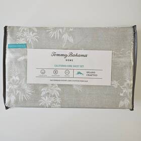 Tommy Bahama 883893891654 Cal King Sheet Set La Isla Palm Trees Tropical Leaves Tommy Bahama 883893891654 Cal King Sheet Set La Isla Palm Trees Tropical Leaves