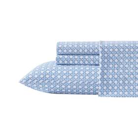 94810591 Tommy Bahama Queen Sheet Set Diamond Isle/blue 94810591 Tommy Bahama Queen Sheet Set Diamond Isle/blue