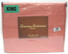 Tommy Bahama Solid Orange Coral 4pcs King Sheet Set 0728044441299