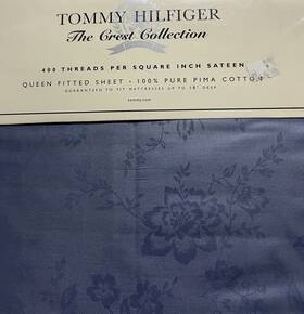 Tommy Hilfiger 651862141150 New Rare The Crest Collection 2000 / Queen Fitted Sheet 100% Pima Tommy Hilfiger 651862141150 New Rare The Crest Collection 2000 / Queen Fitted Sheet 100% Pima