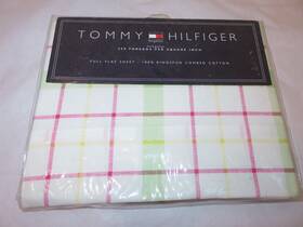 Tommy Hilfiger 651862183723 Lafayette Square Plaid Full Flat Sheet