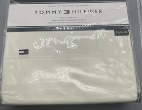 Tommy Hilfiger 766195314550 Twin Xl Size Sheet Set White Marshmallow New 3 Piece Nwt