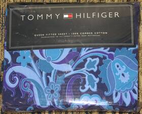 Th0448 Tommy Hilfiger Calypso Queen Fitted 100% Cotton Sheet Sabana Cajon 60x80 Th0448 Tommy Hilfiger Calypso Queen Fitted 100% Cotton Sheet Sabana Cajon 60x80