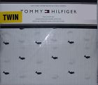 Tommy Hilfiger Twin Sheet Set Whale Print With Stripes Cotton