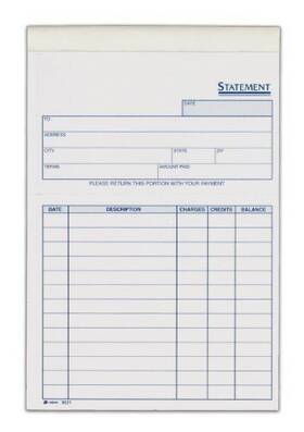 9621abf Tops Business Forms Inc. Statement Single Sheets 5.63 X 8.44 100 White