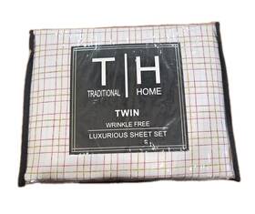 Traditional Home 659066362562 Twin Sheet Set 3 Pc Wrinkle Free 100% Microfiber Deep Pocket