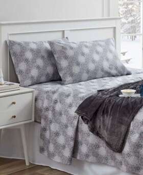 Traditions 091116737218 Collection Soft Microfiber 4 Pc Twin Sheet Set With Throw Bedding