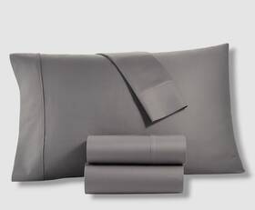 Tranquil Home 850032862301 Gray Willow 1200 Thread Cotton 4-pc. Sheet Set California King