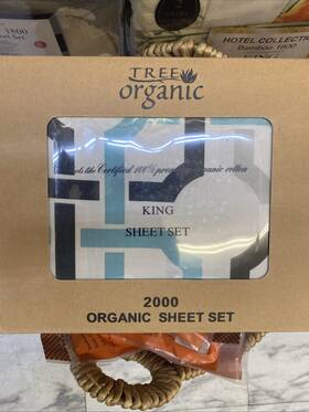 4pcsheets Tree Organic King And Queen Sheet Set