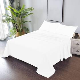 Tbmnforsfs600chld856428 Trend Bedding Mart Tbm 1pc Solid Flat Sheet Smooth Touch Hotel Quality 100% Egyptian Cotton Perf