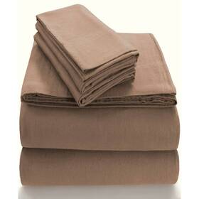 79433014 Tribeca Living Queen Extra Deep Pocket Solid Sheet Set Brown - 100% 79433014 Tribeca Living Queen Extra Deep Pocket Solid Sheet Set Brown - 100%