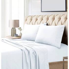 79768215 Tribeca Living Queen 800 Thread Count Extra Deep Pocket Sateen Sheet Set White
