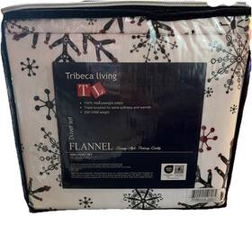 83942243 Tribeca Living 100% Cotton Heavyweight Sheet Snow Flannel Dark Blue Sz King