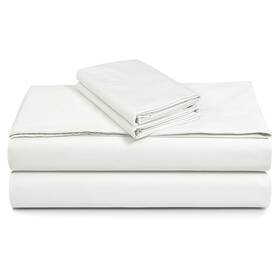 Tribeca Living 842941114961 Solid Or Printed 300 Thread Count Cotton Percale Extra Deep