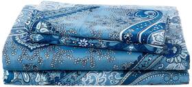 Tribeca Living 852661472265 King Bed Sheet Set 300 Thread Count Soft Cotton Sateen Floral Print With Extr