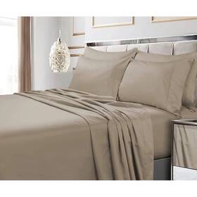 91921234 Tribeca Living King 600 Thread Count Cotton 4pc Deep Pocket Sheet Set