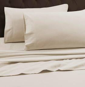 Fl170edsiqufiiv Tribeca Living Queen Luxury Solid Flannel Extra Fitted Sheet Ivory