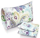 Tribeca Living Paisley Garden Printed Deep Pocket Flannel Sheet Set Pillowcase K 852661465045