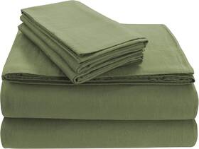 Solfl170ssckgr Tribeca Living Solid 5-ounce Flannel Dp Ss Cal King Green California
