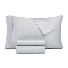 300tcorggryqn Trident Everyday Home By 100% Organic 300 Tc Cotton Sheet Set - Queen Gray