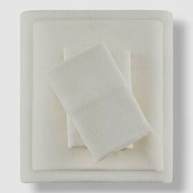 True North 675716793678 Blue Solid Sleep Philosophy Cozy-cotton Flannel Queen Size Sheet Set