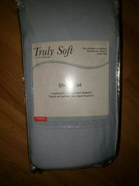 Truly Soft Everyday 783048998736 Sheet Sets For Use Light Blue Twin