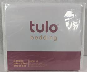 Tulo 840970191168 Bedding - 3-piece Microfiber Sheet Set Twin Xl White Tulo 840970191168 Bedding - 3-piece Microfiber Sheet Set Twin Xl White