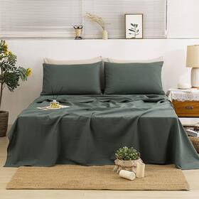 Tumei 974776917777 Bed Linen Set - 4pcs Sheets King Green Soft Breathable And Tumei 974776917777 Bed Linen Set - 4pcs Sheets King Green Soft Breathable And