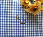 Twin Fitted Harbor Blue Check Deep Medium Ralph Gingham Lauren Belle Extra