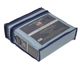 M6p805 U.s. Polo Association Assn. Twin Xl Sheet Set Solid Light Blue 4 Piece Free Shipping