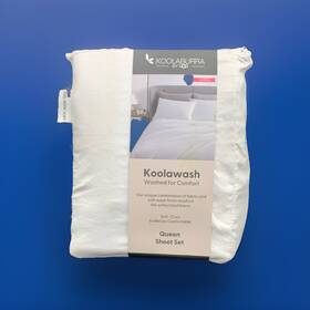 Ugg 008889133895 Koolaburra By -koolawash Queen White Sheet Set- New - Super Soft And Cozy