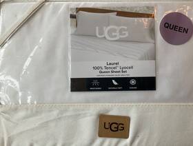 Ugg 008889330874 Australia Queen Sheet Set 100% Natural Tencel Lyocell White Oeko-tex Nwt