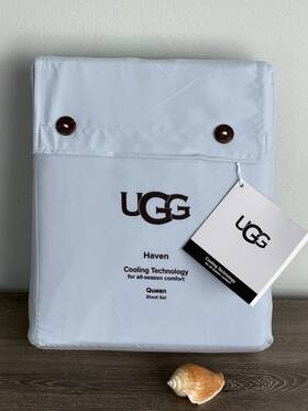 Ugg 008889365517 Haven Queen 4pc Sheet Set Cooling Technology Comfort All Season New