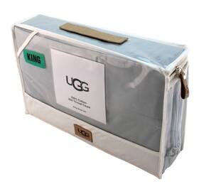 Ugg Australia 008889006885 New Iona King Size Ocean Mist 300 Thread Premium 100% Cotton 4 Pc. Sheet Set