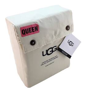 Ugg Australia 008889117901 New Alahna Queen Size Tan Cooling Tech Sheet Set Fits 18 Inch Mattress Msrp 98