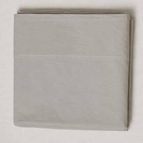 832518 Under The Canopy 100% Certified Organic Cotton King Flat Sheet Gray Luxe Bedding