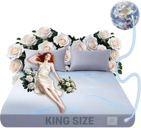 Gfs2033 Unihyk Grounding Sheets King 80% Organic Cotton 20% Silver Fiber-king Gray Gfs2033 Unihyk Grounding Sheets King 80% Organic Cotton 20% Silver Fiber-king Gray