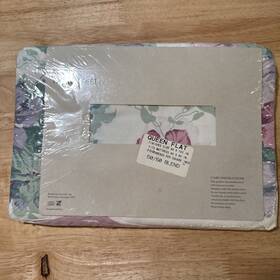 Utica 028828301437 Vtg Sanderson Ville De Lyon Multi Queen Flat Sheet Nos Luxury Percale Usa