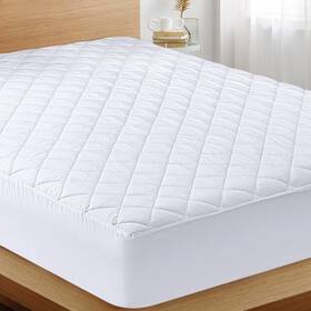 Ub0044box Utopia Bedding 197703067543 Quilted Fitted Mattress Pad Queen Size Elastic