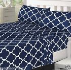 Utopia Bedding 4 Piece Bed Sheets Set Queen Blue Flat Sheet Fitted 2 Pillow Hotel 6826713937389 Utopia Bedding 4 Piece Bed Sheets Set Queen Blue Flat Sheet Fitted 2 Pillow Hotel 6826713937389
