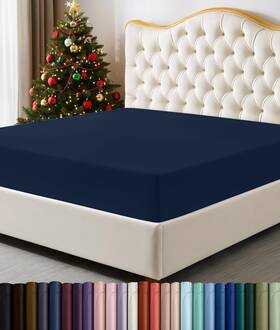Utopia Bedding 840143501442 Twin Fitted Sheet - Bottom Deep Pocket Soft Microfiber Shrinkage