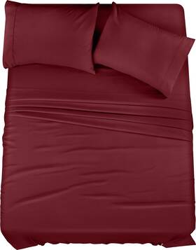 Utopia Bedding 840143501527 Queen Bed Sheets Set - 4 Piece Brushed Microfiber Shrinkage And F