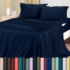 Utopia Bedding 840143518952 King Size Sheet Set Soft Microfiber 4 Piece Hotel Luxury Bed Sheets With De