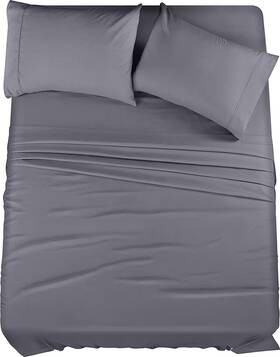 Utopia Bedding 840143564942 King Bed Sheets Set - 4 Piece Brushed Microfiber Shrinkage And Fa